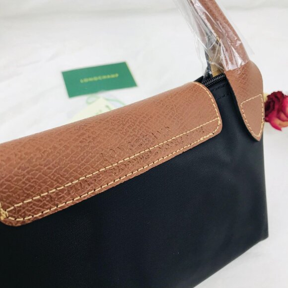 NWT Longchamp Le Pliage Original Large Shoulder Nylon Bag Tote  Black - Picture 4 of 12